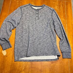 Old Navy Men's Heathered Gray Crewneck Sweater